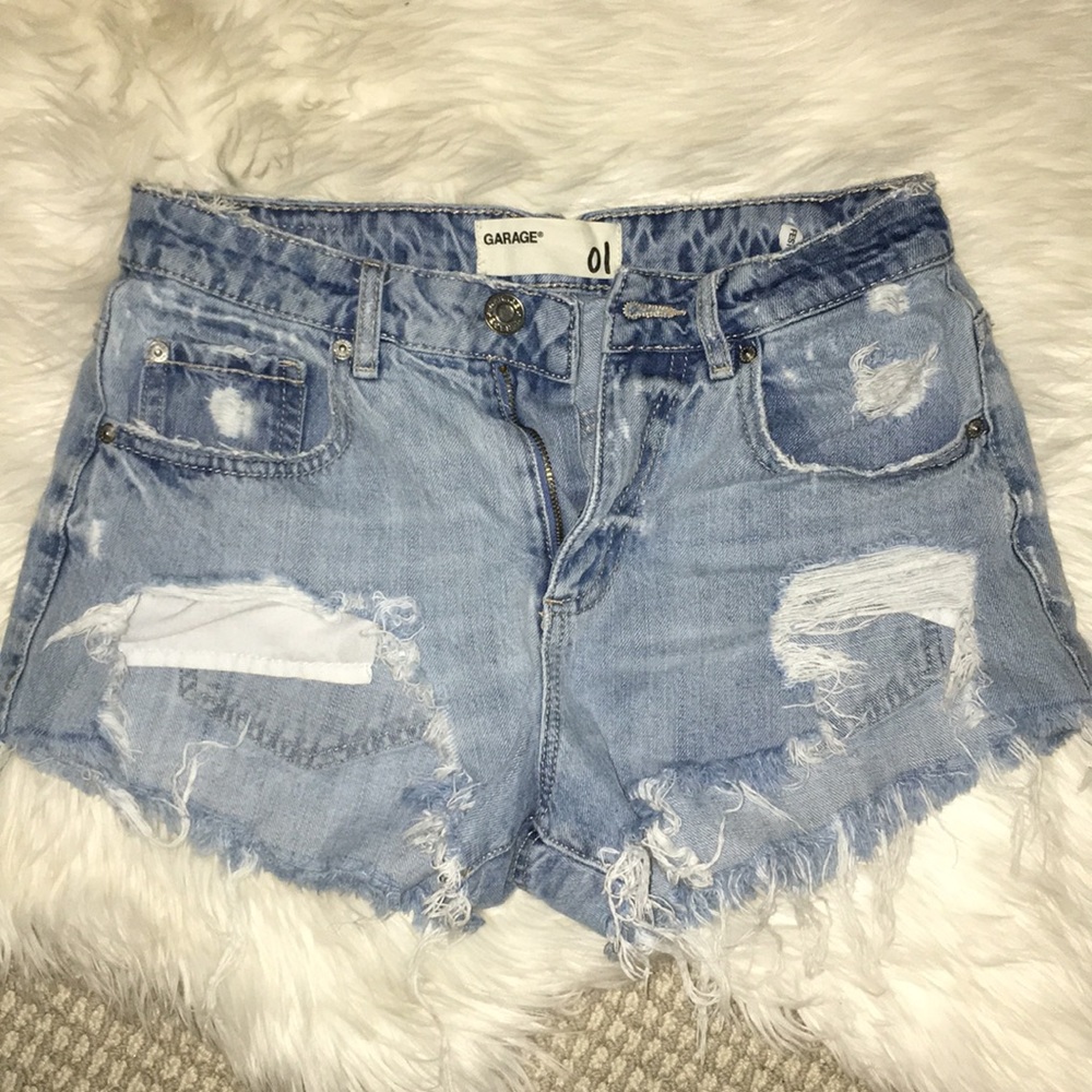 Garage jean shorts